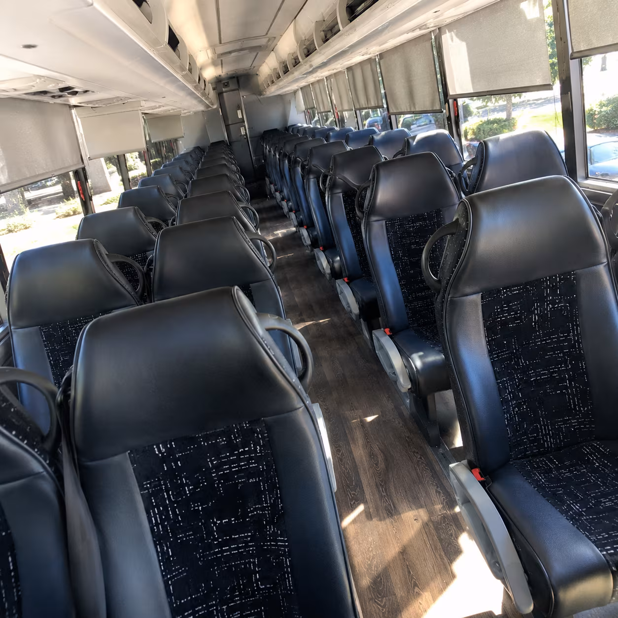 merced charter bus interior