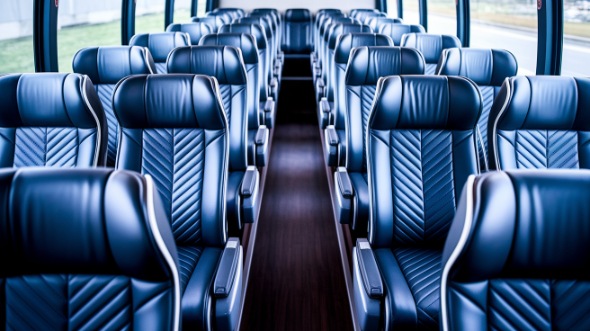 50 passenger charter bus inside