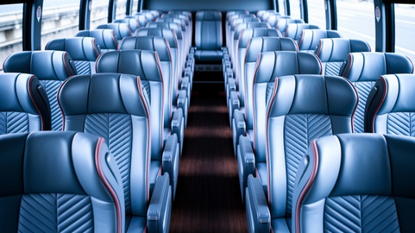 55 passenger charter bus interior