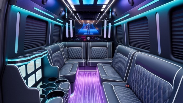 party bus rental inside