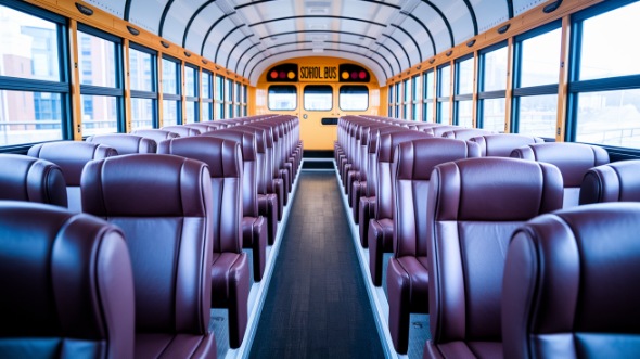 school bus rental inside