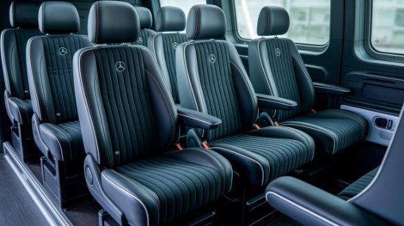 sprinter van with driver inside